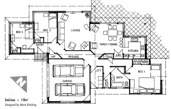David Todd Architectural Designers, Mid Sized House Floor Plans